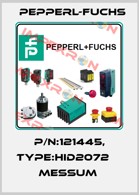 P/N:121445, Type:HID2072                Messum  Pepperl-Fuchs