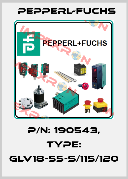 p/n: 190543, Type: GLV18-55-S/115/120 Pepperl-Fuchs