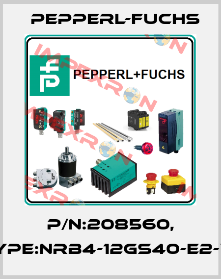 P/N:208560, Type:NRB4-12GS40-E2-V1 Pepperl-Fuchs