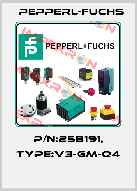 P/N:258191, Type:V3-GM-Q4  Pepperl-Fuchs