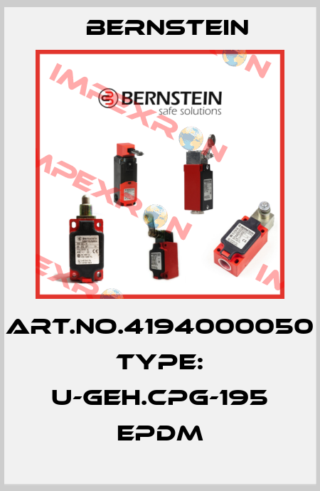 Art.No.4194000050 Type: U-GEH.CPG-195 EPDM Bernstein