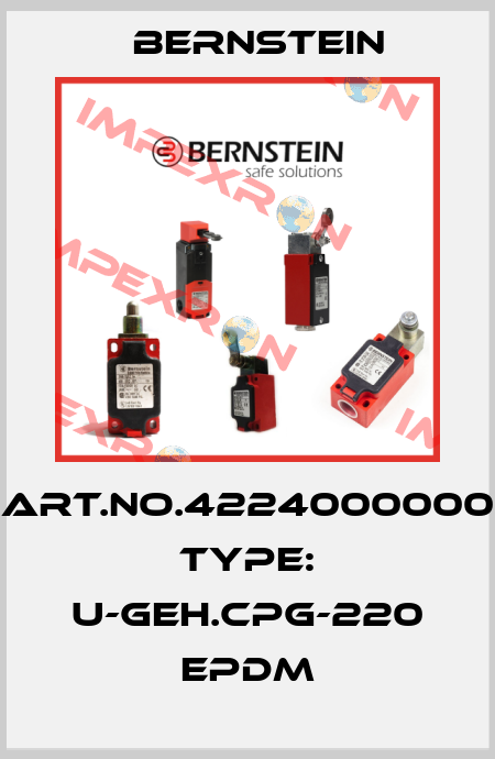 Art.No.4224000000 Type: U-GEH.CPG-220 EPDM Bernstein