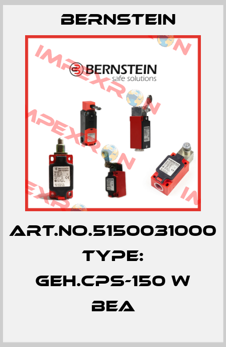 Art.No.5150031000 Type: GEH.CPS-150 W BEA Bernstein