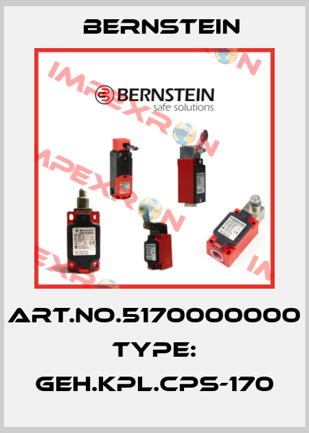Art.No.5170000000 Type: GEH.KPL.CPS-170 Bernstein