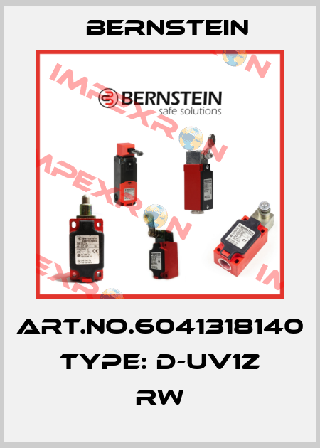 Art.No.6041318140 Type: D-UV1Z RW Bernstein