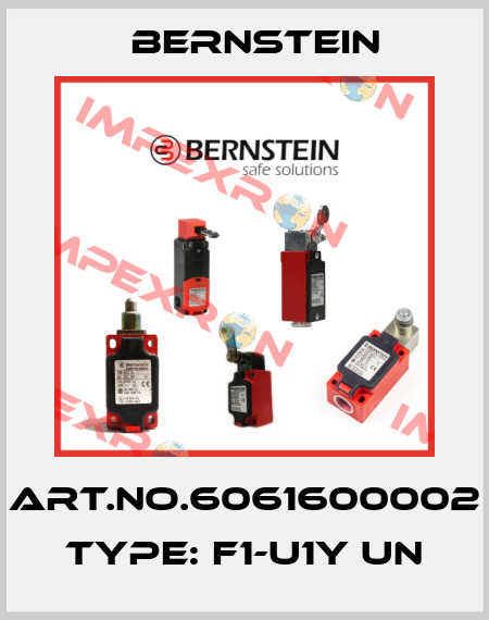 Art.No.6061600002 Type: F1-U1Y UN Bernstein
