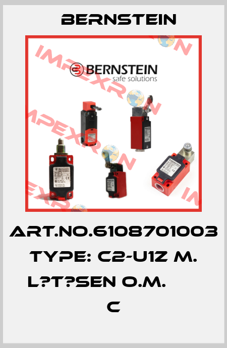 Art.No.6108701003 Type: C2-U1Z M. L?T?SEN O.M.       C Bernstein