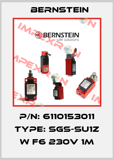 p/n: 6110153011 Type: SGS-SU1Z w F6 230V 1M Bernstein