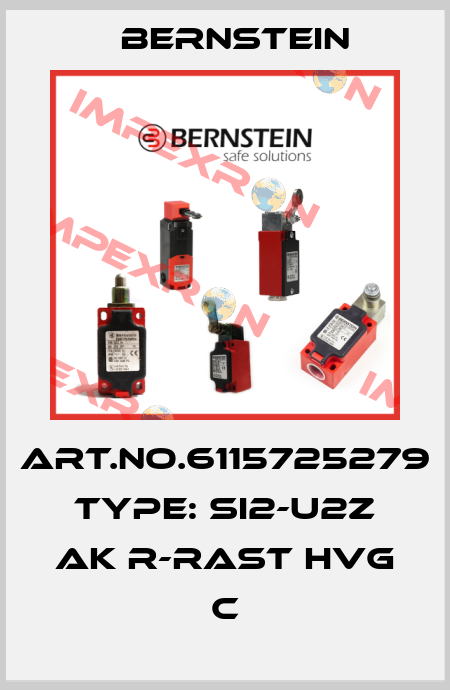 Art.No.6115725279 Type: SI2-U2Z AK R-RAST HVG        C Bernstein
