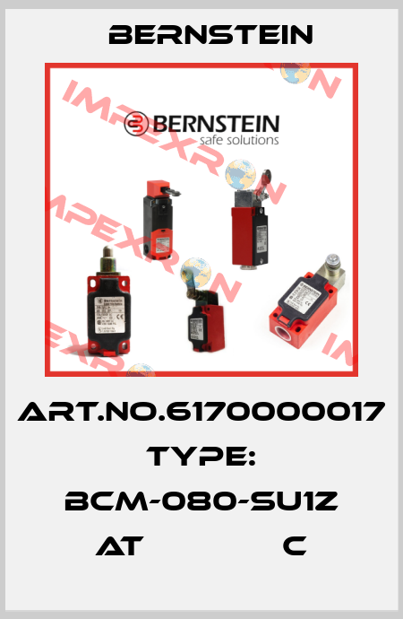 Art.No.6170000017 Type: BCM-080-SU1Z AT              C Bernstein
