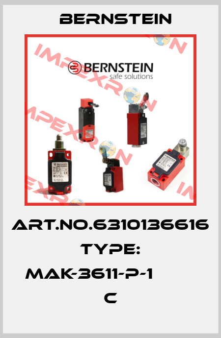 Art.No.6310136616 Type: MAK-3611-P-1                 C Bernstein