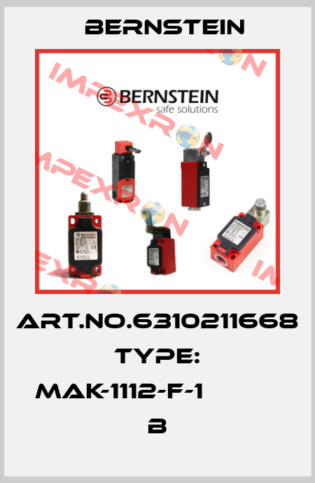 Art.No.6310211668 Type: MAK-1112-F-1                 B Bernstein
