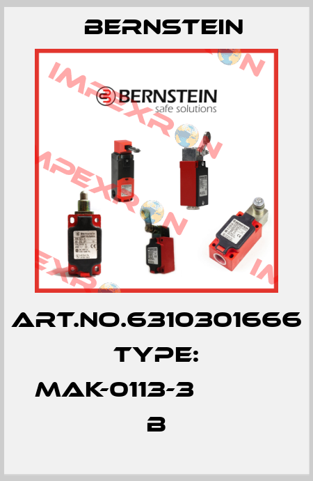 Art.No.6310301666 Type: MAK-0113-3                   B Bernstein