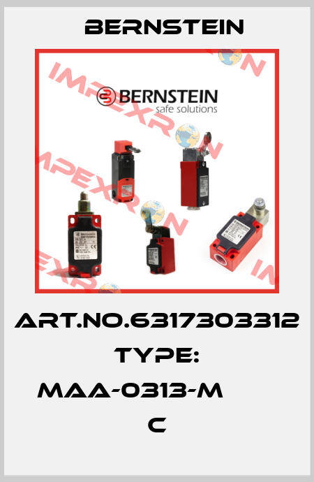 Art.No.6317303312 Type: MAA-0313-M                   C Bernstein