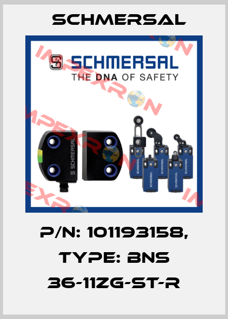 p/n: 101193158, Type: BNS 36-11ZG-ST-R Schmersal
