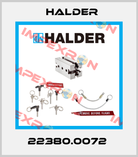 22380.0072  Halder