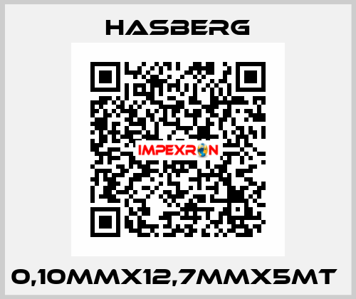 0,10MMX12,7MMX5MT  Hasberg