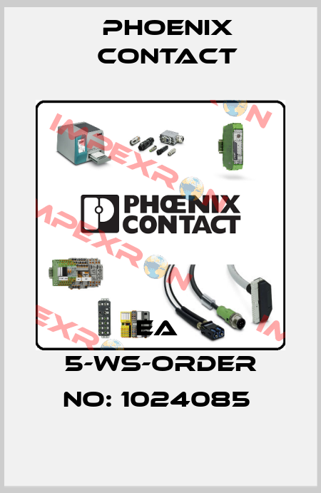EA  5-WS-ORDER NO: 1024085  Phoenix Contact