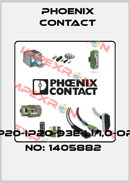 VS-IP20-IP20-93E-LI/1,0-ORDER NO: 1405882  Phoenix Contact