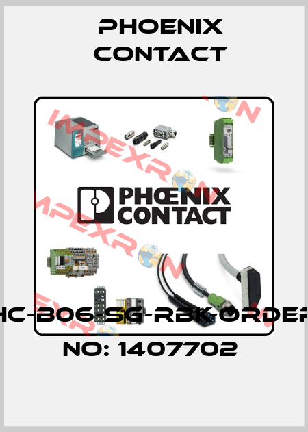 HC-B06-SG-RBK-ORDER NO: 1407702  Phoenix Contact