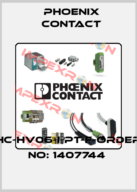 HC-HV06-I-PT-F-ORDER NO: 1407744  Phoenix Contact