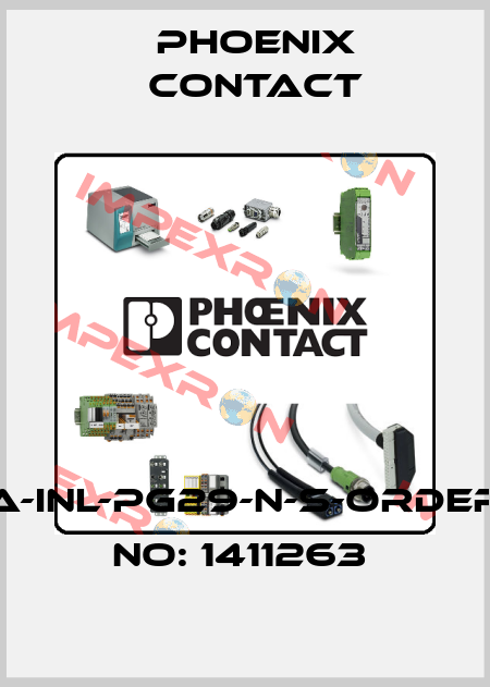 A-INL-PG29-N-S-ORDER NO: 1411263  Phoenix Contact
