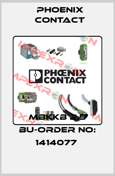 MBKKB 2,5 BU-ORDER NO: 1414077  Phoenix Contact