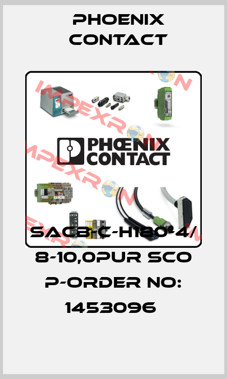SACB-C-H180-4/ 8-10,0PUR SCO P-ORDER NO: 1453096  Phoenix Contact