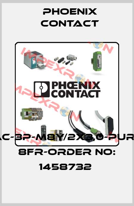 SAC-3P-M8Y/2X3,0-PUR/M 8FR-ORDER NO: 1458732  Phoenix Contact