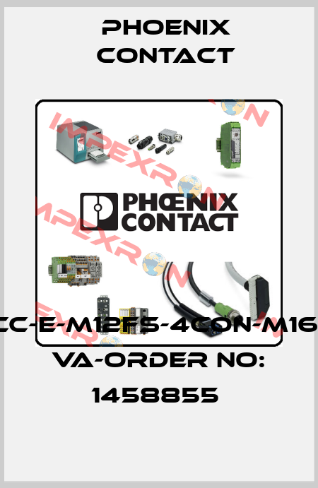 SACC-E-M12FS-4CON-M16/0,5 VA-ORDER NO: 1458855  Phoenix Contact