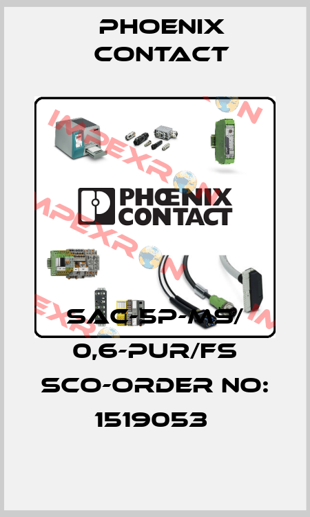 SAC-5P-MS/ 0,6-PUR/FS SCO-ORDER NO: 1519053  Phoenix Contact