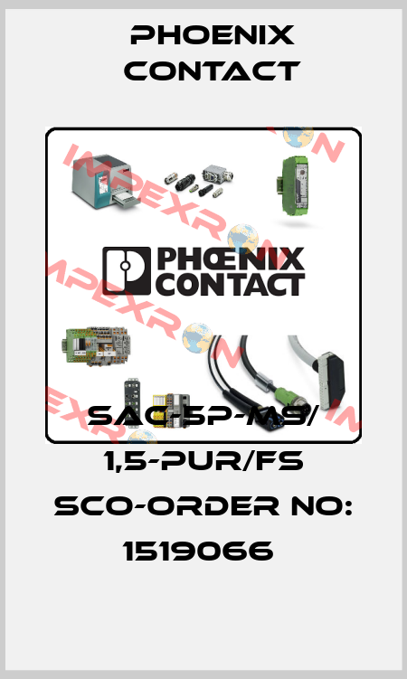 SAC-5P-MS/ 1,5-PUR/FS SCO-ORDER NO: 1519066  Phoenix Contact
