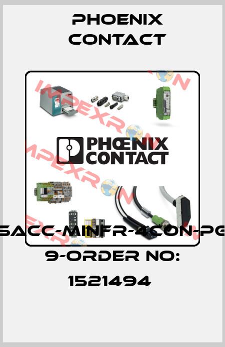 SACC-MINFR-4CON-PG 9-ORDER NO: 1521494  Phoenix Contact