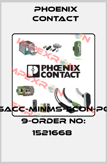 SACC-MINMS-5CON-PG 9-ORDER NO: 1521668  Phoenix Contact