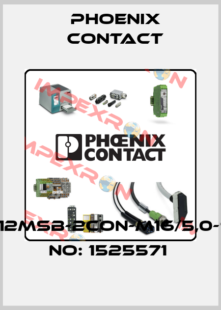 SACCEC-M12MSB-2CON-M16/5,0-910-ORDER NO: 1525571  Phoenix Contact