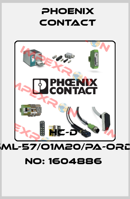 HC-D  7-SML-57/O1M20/PA-ORDER NO: 1604886  Phoenix Contact