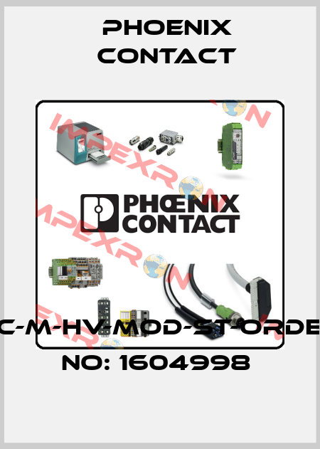 HC-M-HV-MOD-ST-ORDER NO: 1604998  Phoenix Contact