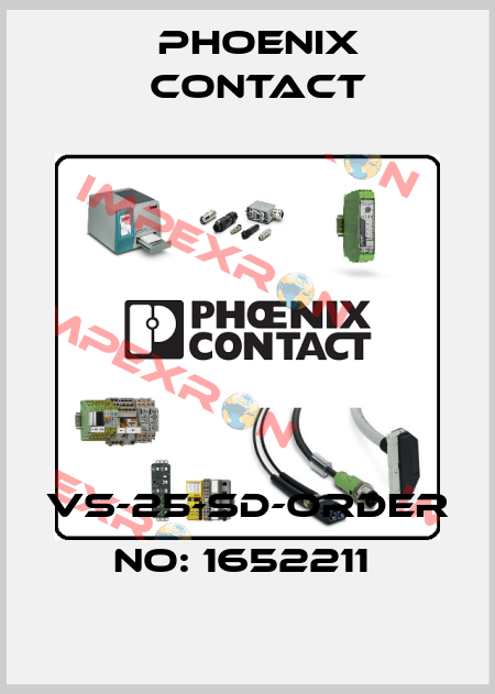 VS-25-SD-ORDER NO: 1652211  Phoenix Contact