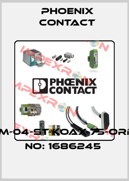 HC-M-04-ST-KOAX-75-ORDER NO: 1686245  Phoenix Contact