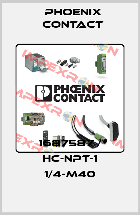1687587 / HC-NPT-1 1/4-M40 Phoenix Contact