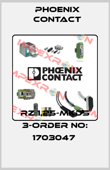 RZ 1,25-MKDS 3-ORDER NO: 1703047  Phoenix Contact