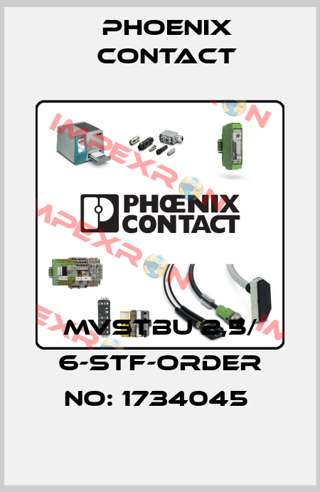 MVSTBU 2,5/ 6-STF-ORDER NO: 1734045  Phoenix Contact