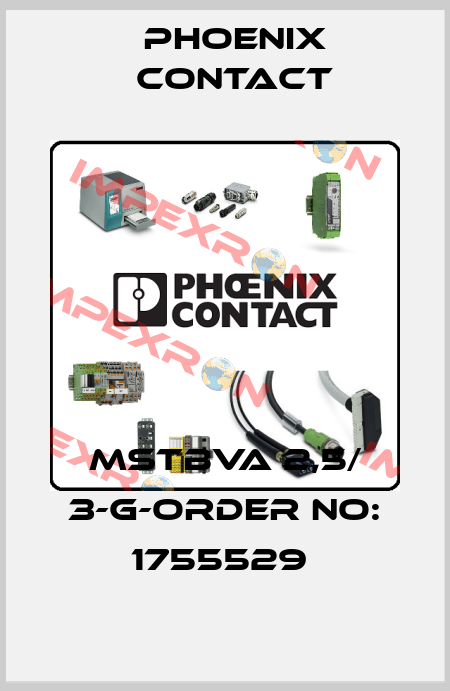 MSTBVA 2,5/ 3-G-ORDER NO: 1755529  Phoenix Contact
