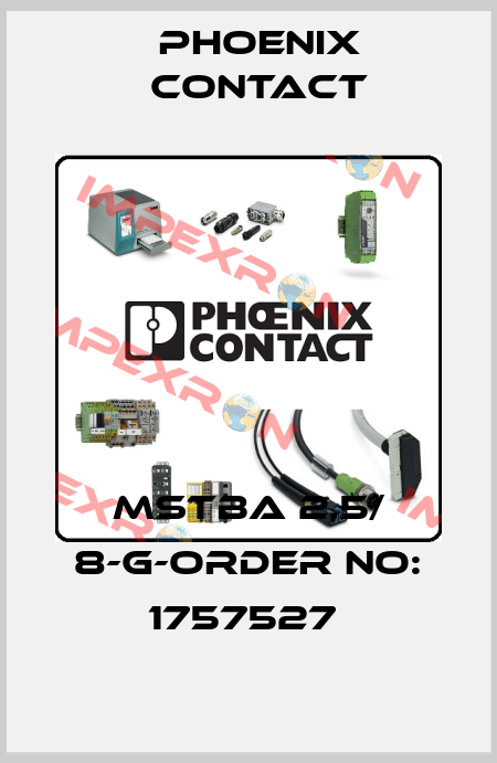 MSTBA 2,5/ 8-G-ORDER NO: 1757527  Phoenix Contact