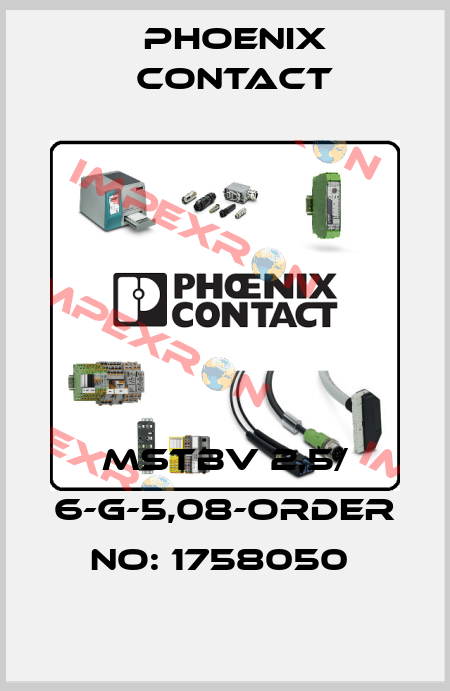 MSTBV 2,5/ 6-G-5,08-ORDER NO: 1758050  Phoenix Contact