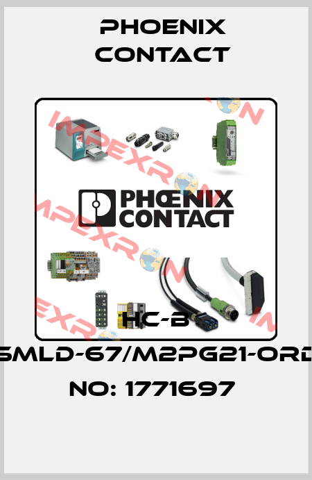 HC-B 16-SMLD-67/M2PG21-ORDER NO: 1771697  Phoenix Contact
