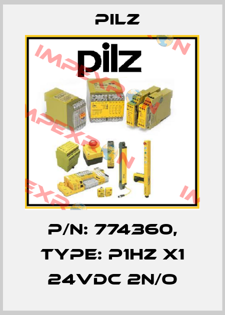p/n: 774360, Type: P1HZ X1 24VDC 2n/o Pilz