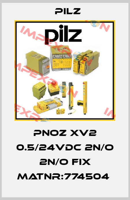 PNOZ XV2 0.5/24VDC 2n/o 2n/o fix MatNr:774504  Pilz