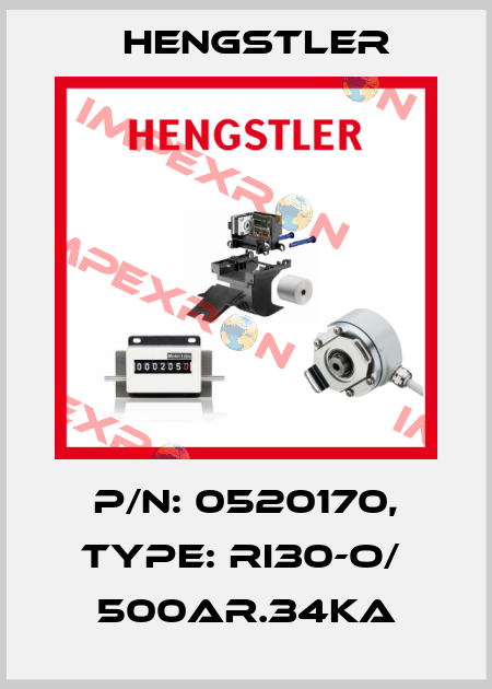 p/n: 0520170, Type: RI30-O/  500AR.34KA Hengstler