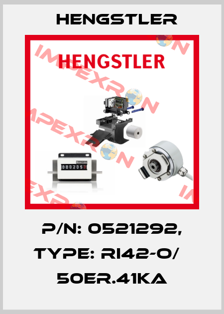 p/n: 0521292, Type: RI42-O/   50ER.41KA Hengstler